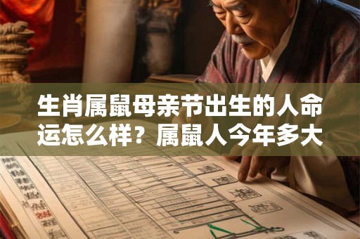 生肖属鼠母亲节出生的人命运怎么样？属鼠人今年多大？
