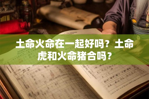 土命火命在一起好吗?土命虎和火命猪合吗? 土命火命在一起好吗?土命虎和火命猪合吗?