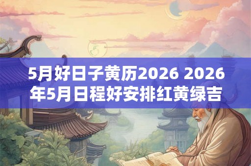 5月好日子黄历2026 2026年5月日程好安排红黄绿吉日查看