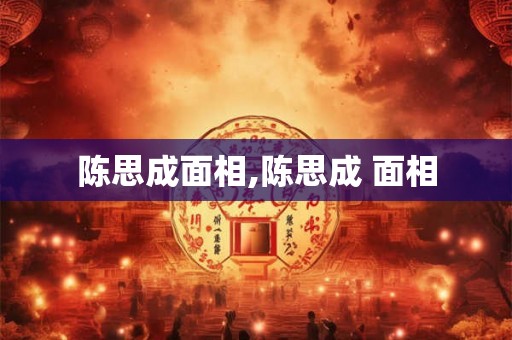 陈思成面相,陈思成 面相 陈思成面相,陈思成 面相