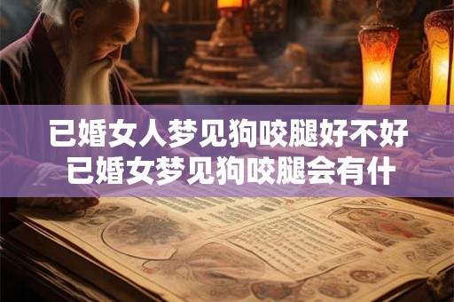 已婚女人梦见狗咬腿好不好 已婚女梦见狗咬腿会有什么寓意