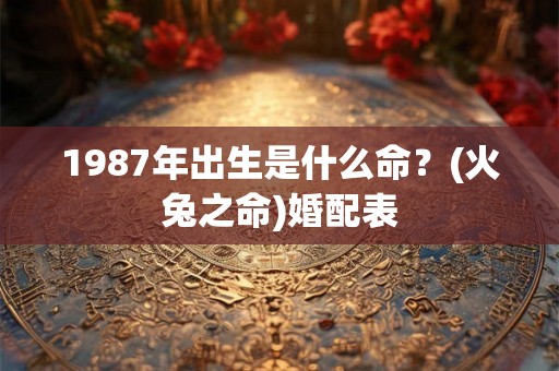 1987年出生是什么命?(火兔之命)婚配表 1987年出生是什么命?(火兔之命)婚配表