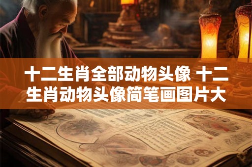 十二生肖全部动物头像 十二生肖动物头像简笔画图片大全