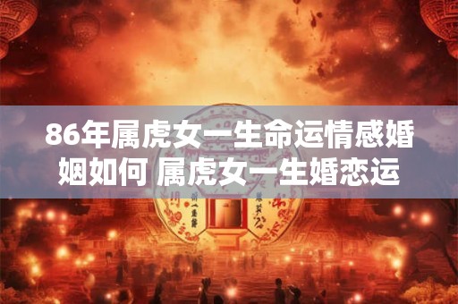 86年属虎女一生命运情感婚姻如何 属虎女一生婚恋运解析