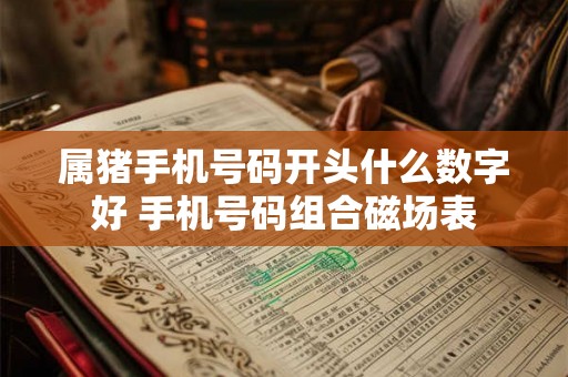 属猪手机号码开头什么数字好 手机号码组合磁场表