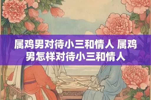 属鸡男对待小三和情人 属鸡男怎样对待小三和情人 属鸡男对待小三和情人 属鸡男怎样对待小三和情人