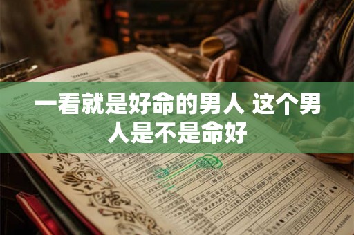 一看就是好命的男人 这个男人是不是命好