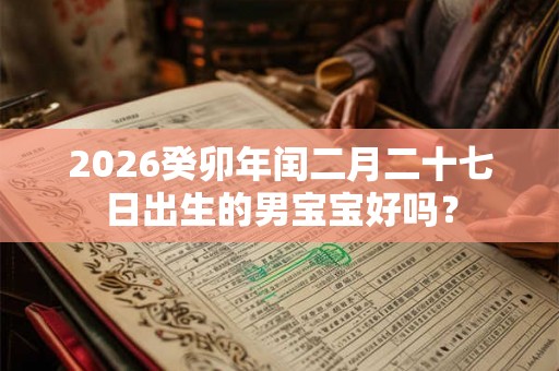2026癸卯年闰二月二十七日出生的男宝宝好吗？