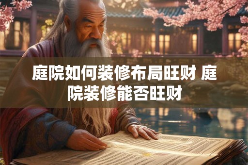 庭院如何装修布局旺财 庭院装修能否旺财