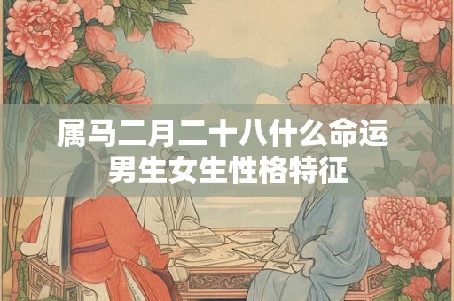 属马二月二十八什么命运 男生女生性格特征 属马二月二十八什么命运 男生女生性格特征