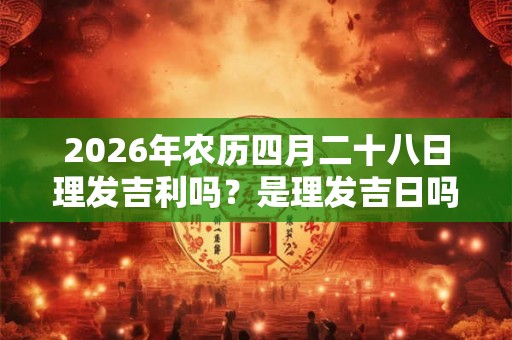 2026年农历四月二十八日理发吉利吗？是理发吉日吗？