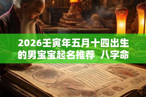 2026壬寅年五月十四出生的男宝宝起名推荐  八字命运