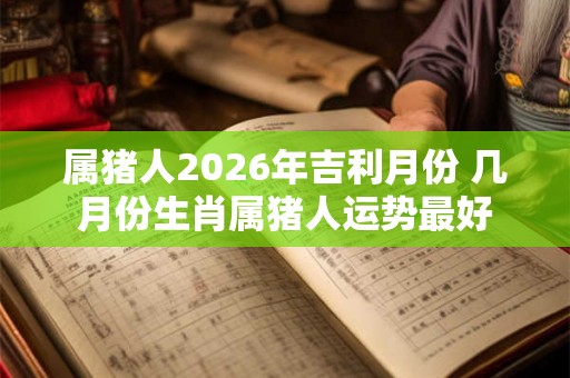 属猪人2026年吉利月份 几月份生肖属猪人运势最好