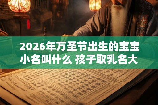 2026年万圣节出生的宝宝小名叫什么 孩子取乳名大全