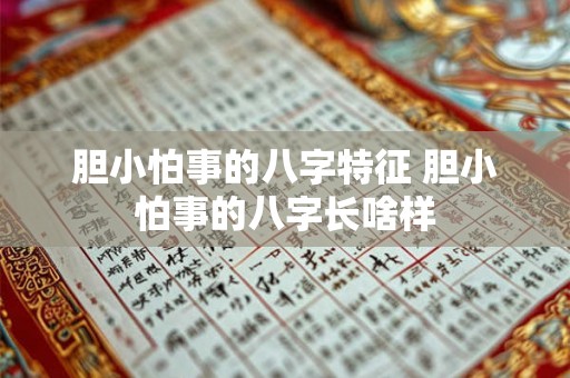 胆小怕事的八字特征 胆小怕事的八字长啥样