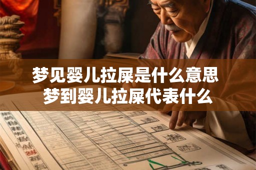 梦见婴儿拉屎是什么意思 梦到婴儿拉屎代表什么