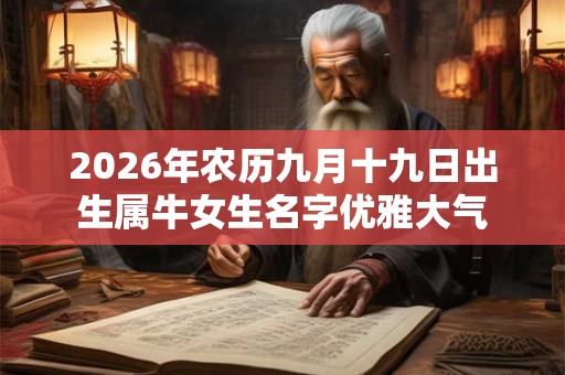 2026年农历九月十九日出生属牛女生名字优雅大气