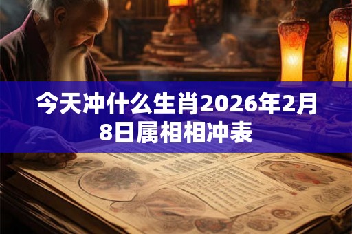 今天冲什么生肖2026年2月8日属相相冲表