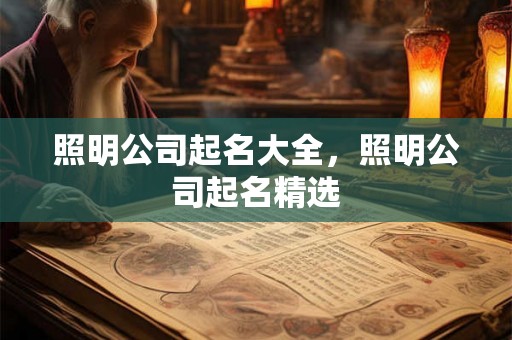 照明公司起名大全，照明公司起名精选