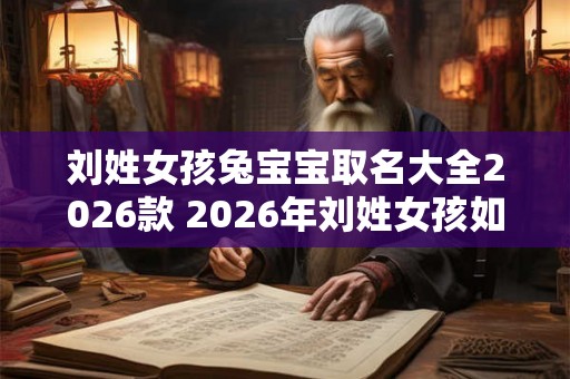 刘姓女孩兔宝宝取名大全2026款 2026年刘姓女孩如何给兔宝宝取名