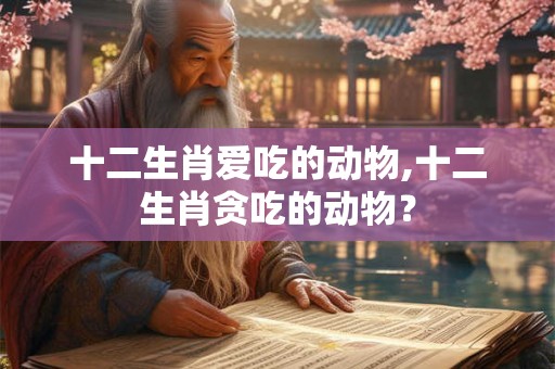 十二生肖爱吃的动物,十二生肖贪吃的动物？