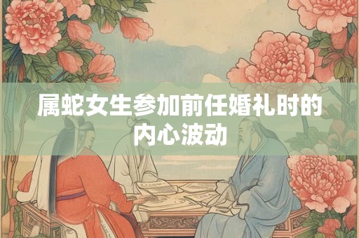 属蛇女生参加前任婚礼时的内心波动