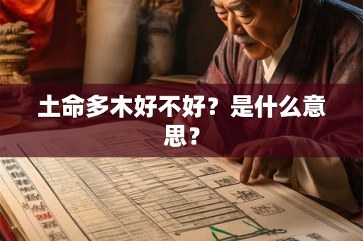 土命多木好不好？是什么意思？