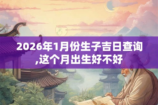 2026年1月份生子吉日查询,这个月出生好不好