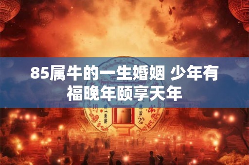 85属牛的一生婚姻 少年有福晚年颐享天年