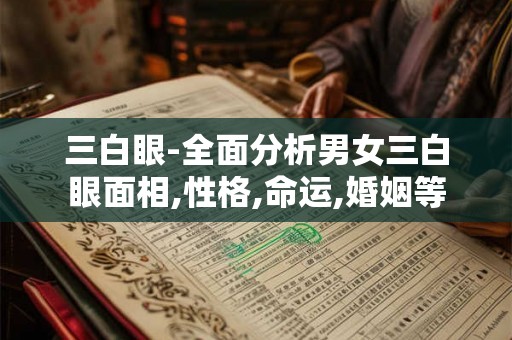 三白眼-全面分析男女三白眼面相,性格,命运,婚姻等