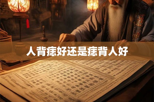 人背痣好还是痣背人好
