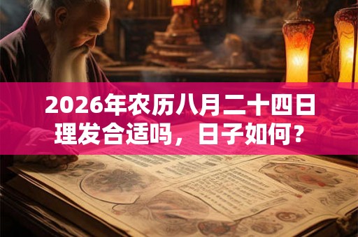 2026年农历八月二十四日理发合适吗,日子如何? 2026年农历八月二十四日理发合适吗,日子如何?