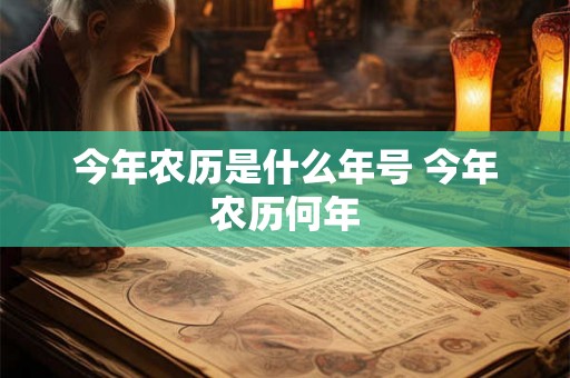 今年农历是什么年号 今年农历何年