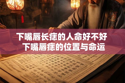 下嘴唇长痣的人命好不好  下嘴唇痣的位置与命运
