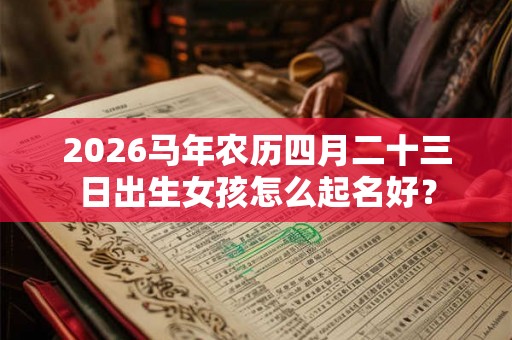 2026马年农历四月二十三日出生女孩怎么起名好？