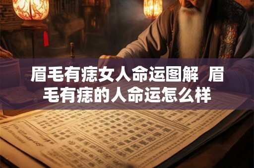 眉毛有痣女人命运图解  眉毛有痣的人命运怎么样