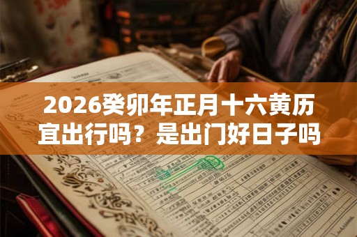 2026癸卯年正月十六黄历宜出行吗？是出门好日子吗
