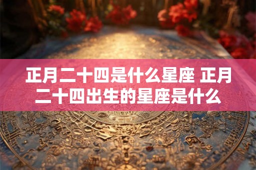 正月二十四是什么星座 正月二十四出生的星座是什么