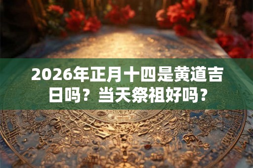 2026年正月十四是黄道吉日吗?当天祭祖好吗? 2026年正月十四是黄道吉日吗?当天祭祖好吗?