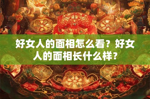 好女人的面相怎么看？好女人的面相长什么样？