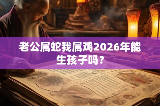 老公属蛇我属鸡2026年能生孩子吗？
