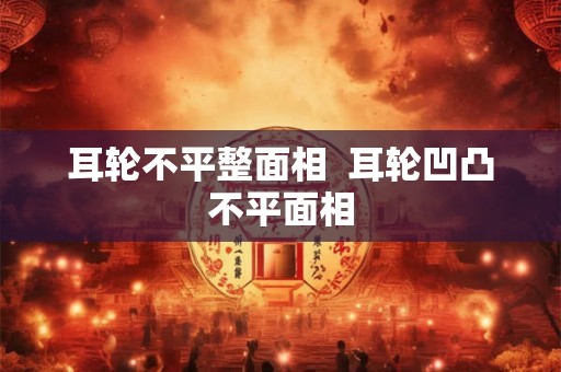 耳轮不平整面相 耳轮凹凸不平面相 耳轮不平整面相 耳轮凹凸不平面相
