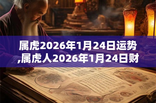属虎2026年1月24日运势,属虎人2026年1月24日财运,生肖虎2026年1月24日运势