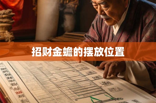招财金蟾的摆放位置