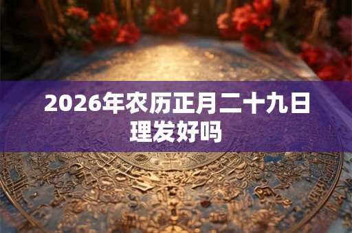 2026年农历正月二十九日理发好吗