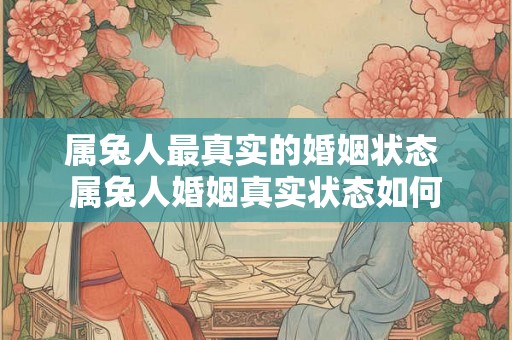 属兔人最真实的婚姻状态 属兔人婚姻真实状态如何