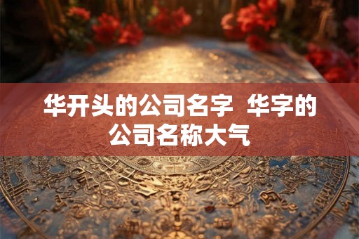 华开头的公司名字  华字的公司名称大气