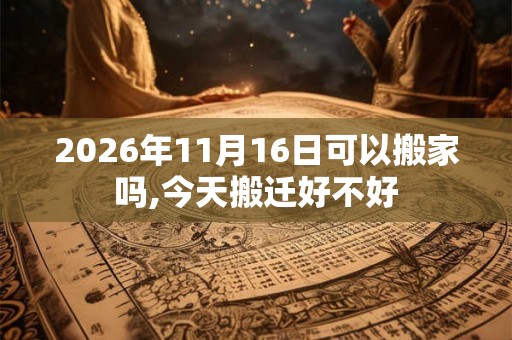 2026年11月16日可以搬家吗,今天搬迁好不好 2026年11月16日可以搬家吗,今天搬迁好不好