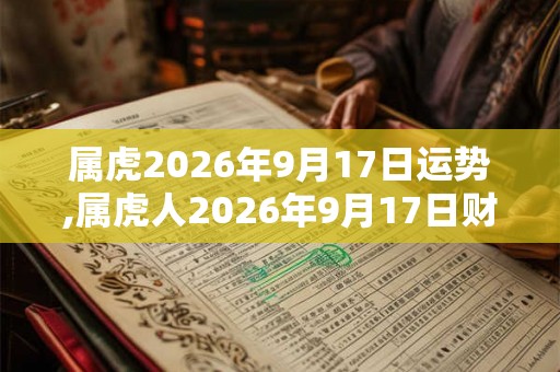属虎2026年9月17日运势,属虎人2026年9月17日财运,生肖虎2026年9月17日运势