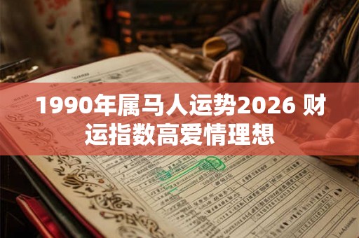 1990年属马人运势2026 财运指数高爱情理想 1990年属马人运势2026 财运指数高爱情理想